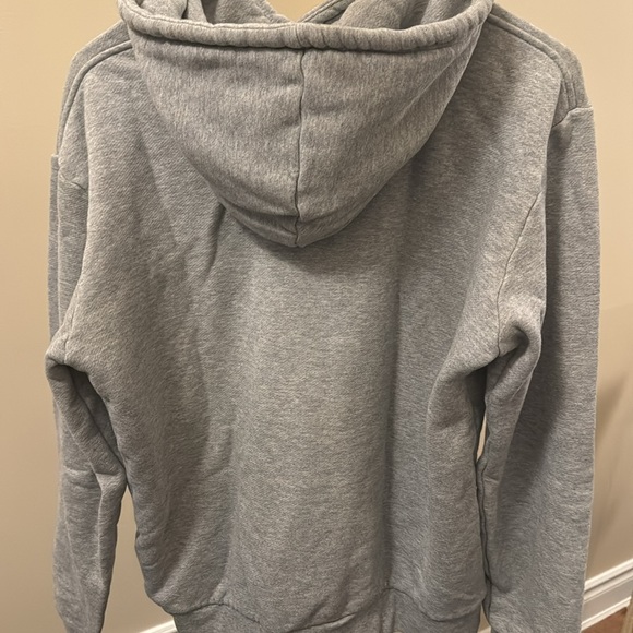 Womens Adidas Grey Logo Hoodie S - Picture 2 of 3